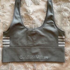 NWOT Outdoor Voices Women's Grey Sports Bra